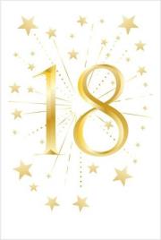 Opakowanie Karnet Urodziny - Eighteen