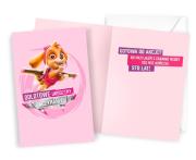 Opakowanie Karnet Urodziny Psi Patrol dziewczynka