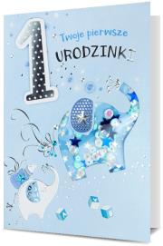 Opakowanie Karnet Urodziny Roczek