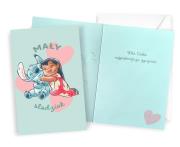 Karnet Urodziny Stitch. Wydawca: Kukartka. Dadada.pl Opakowanie Karnet Urodziny Stitch