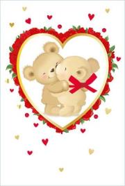 Opakowanie Karnet Walentynki - Sweet Teddies