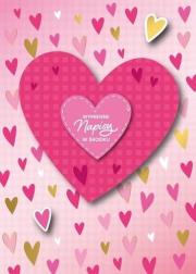 Opakowanie Karnet Walentynki wymienne napisy