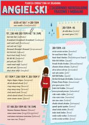 Karta edukacyjna Angielski czasowniki modalne i nieregularne. Wydawca: Henry. Dadada.pl Opakowanie Karta edukacyjna Angielski czasowniki modalne i nieregularne