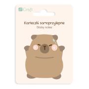 Karteczki samoprzylepne Kapibara Happy 6,2x6 cm 30k.. Wydawca: DP CRAFT. Dadada.pl Opakowanie Karteczki samoprzylepne Kapibara Happy 6,2x6 cm 30k.