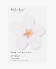 Opakowanie Karteczki samoprzylepne T Wiśnia white S