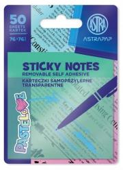 Opakowanie Karteczki samoprzylepne transparentne 75x75mm