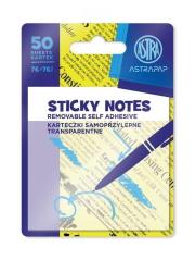 Opakowanie Karteczki samoprzylepne transparentne 75x75mm