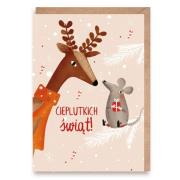 Opakowanie Kartka Bożonarodzeniowa Cieplutkich Świąt