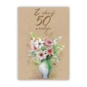 Opakowanie Kartka okolicznościowa Urodziny 50
