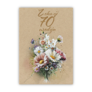 Opakowanie Kartka okolicznościowa Urodziny 70
