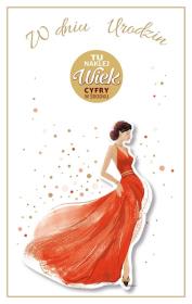 Opakowanie Kartka okolicznościowa Urodziny (wymienne cyfry)