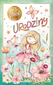 Opakowanie Kartka okolicznościowa Urodziny (wymienne cyfry)