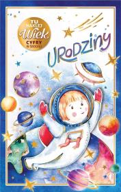 Opakowanie Kartka okolicznościowa Urodziny (wymienne cyfry)