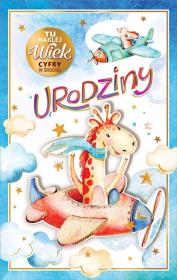 Opakowanie Kartka okolicznościowa Urodziny (wymienne cyfry)