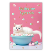 Opakowanie Kartka okolicznościowa W dniu urodzin kot