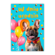 Opakowanie Kartka okolicznościowa W dniu urodzin pies