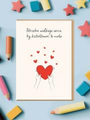 Kartka okolicznościowa Wielkie serce. Wydawca: Nadwyraz. Dadada.pl Opakowanie Kartka okolicznościowa Wielkie serce