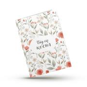 Opakowanie Kartka składana - Bóg Cię kocha - kwiaty