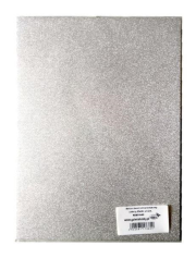 Opakowanie Karton brokatowy obustronny srebrny 23x33cm 5 ark