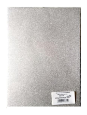 Opakowanie Karton brokatowy obustronny srebrny 23x33cm 5 ark