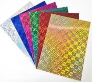 Opakowanie Karton holograficzny Pixel A4 6 arkuszy wycinanki