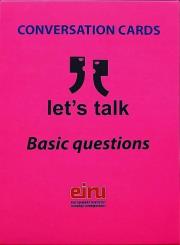 Okładka książki Karty Konwersacyjne. Let's talk Basic questions