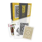 Opakowanie Karty Poker zestaw czarno-złote