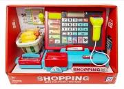 Kasa sklepowa z koszykiem i akcesoriami. Wydawca: SWEDE. Dadada.pl Opakowanie Kasa sklepowa z koszykiem i akcesoriami