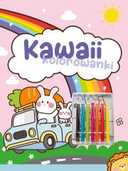 Okładka książki Kawaii kolorowanki. Różowa