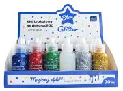 Opakowanie Klej do dekoracji brokatowy 3D star 1szt