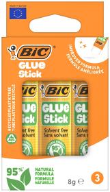 Opakowanie Klej Glue Stick 95% ECOlustions 8g blister 3 szt.
