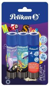 Opakowanie Klej w sztyfcie Pelifix Ocean 10g 3szt. PELIKAN