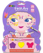 Klejnoty i farby do twarzy Motyl. Wydawca: AVENIR. Dadada.pl Opakowanie Klejnoty i farby do twarzy Motyl