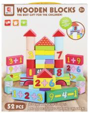 Klocki drewniane 52 elementy. Wydawca: Mega Creative. Dadada.pl Opakowanie Klocki drewniane 52 elementy