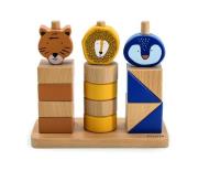 Klocki drewniane ze zwierzętami. Wydawca: Trixie Baby. Dadada.pl Opakowanie Klocki drewniane ze zwierzętami