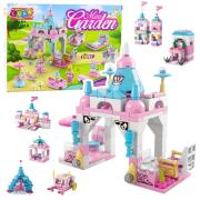 Klocki konstrukcyjne 6w1 budynek różowy 131el. Wydawca: Leantoys. Dadada.pl Opakowanie Klocki konstrukcyjne 6w1 budynek różowy 131el