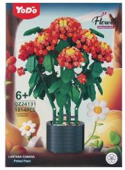 Klocki konstrukcyjne Kwiaty 1814 elementów. Wydawca: Mega Creative. Dadada.pl Opakowanie Klocki konstrukcyjne Kwiaty 1814 elementów