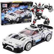 Opakowanie Klocki konstrukcyjne samochód wyścigowy robot 2w1