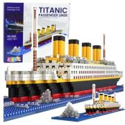 Opakowanie Klocki konstrukcyjne Statek Titanic 3D 1878el