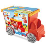 Opakowanie Klocki konstrukcyjne w aucie, Straz pożarna, 106 el., 18m+, PolyM