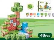 Klocki magnetyczne kostki 3D 48el. Wydawca: Madej. Dadada.pl Opakowanie Klocki magnetyczne kostki 3D 48el