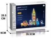 Klocki magnetyczne świecące 63el. Wydawca: Madej. Dadada.pl Opakowanie Klocki magnetyczne świecące 63el