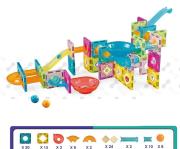 Klocki magnetyczne Tor z kulkami 91el. Wydawca: Madej. Dadada.pl Opakowanie Klocki magnetyczne Tor z kulkami 91el