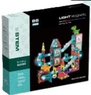 Klocki magnetyczne Tor z kulkami Dino 86el. Wydawca: Madej. Dadada.pl Opakowanie Klocki magnetyczne Tor z kulkami Dino 86el