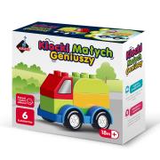 Opakowanie Klocki małych geniuszy Autko 6 elementów