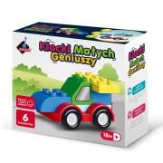 Opakowanie Klocki małych geniuszy Autko 6 elementów