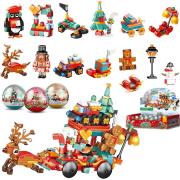 Opakowanie Klocki świąteczne święta 12 wzorów MIX