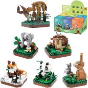 Opakowanie Klocki zwierzęta 117el MIX