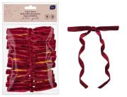 Opakowanie Kokardki aksamitne z moc.18cm RED 25szt Christmas