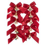 Kokardki z dzwoneczkami czerwone 10szt. Wydawca: Dalprint. Dadada.pl Opakowanie Kokardki z dzwoneczkami czerwone 10szt